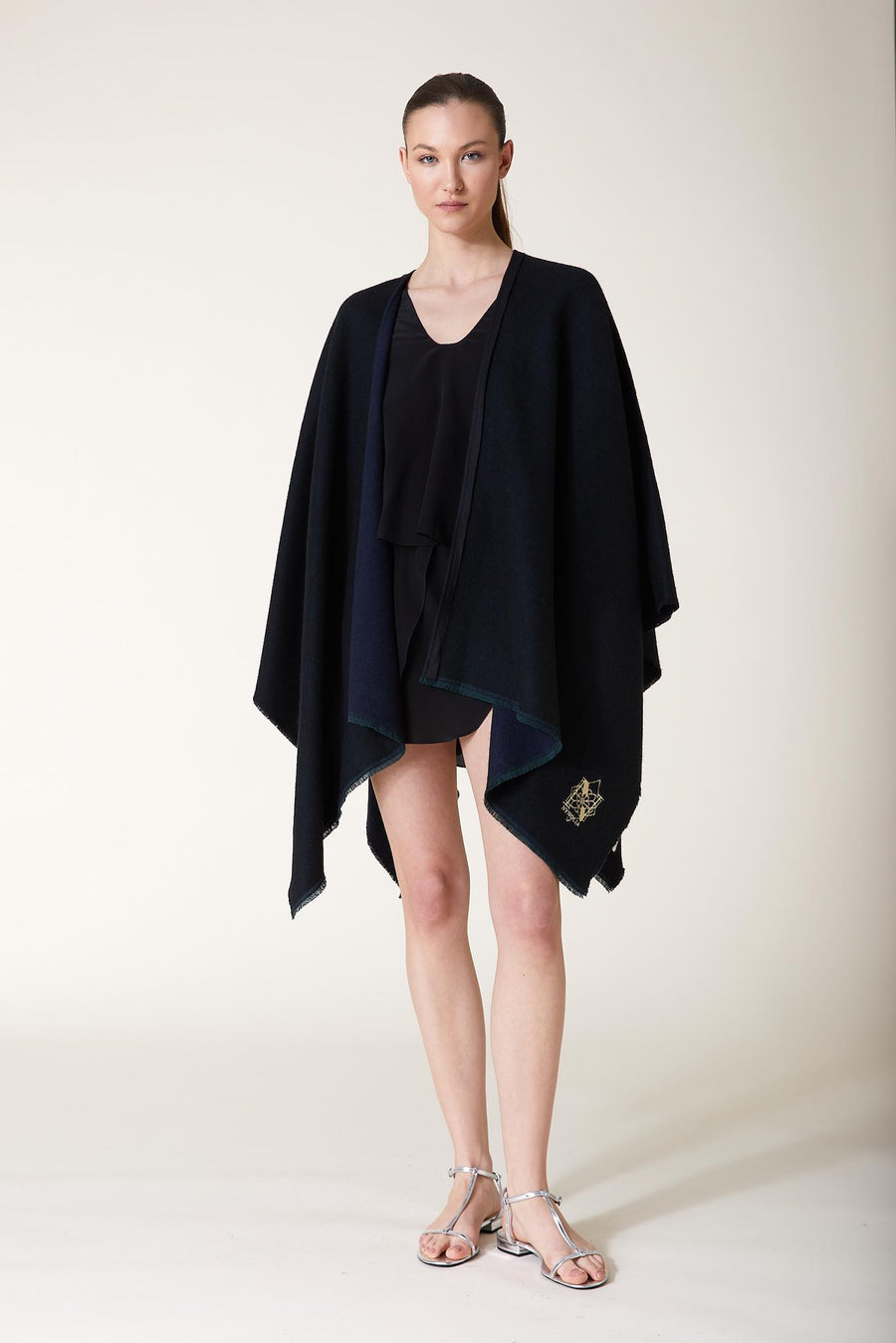 ADALIA Cape — Black – Blue