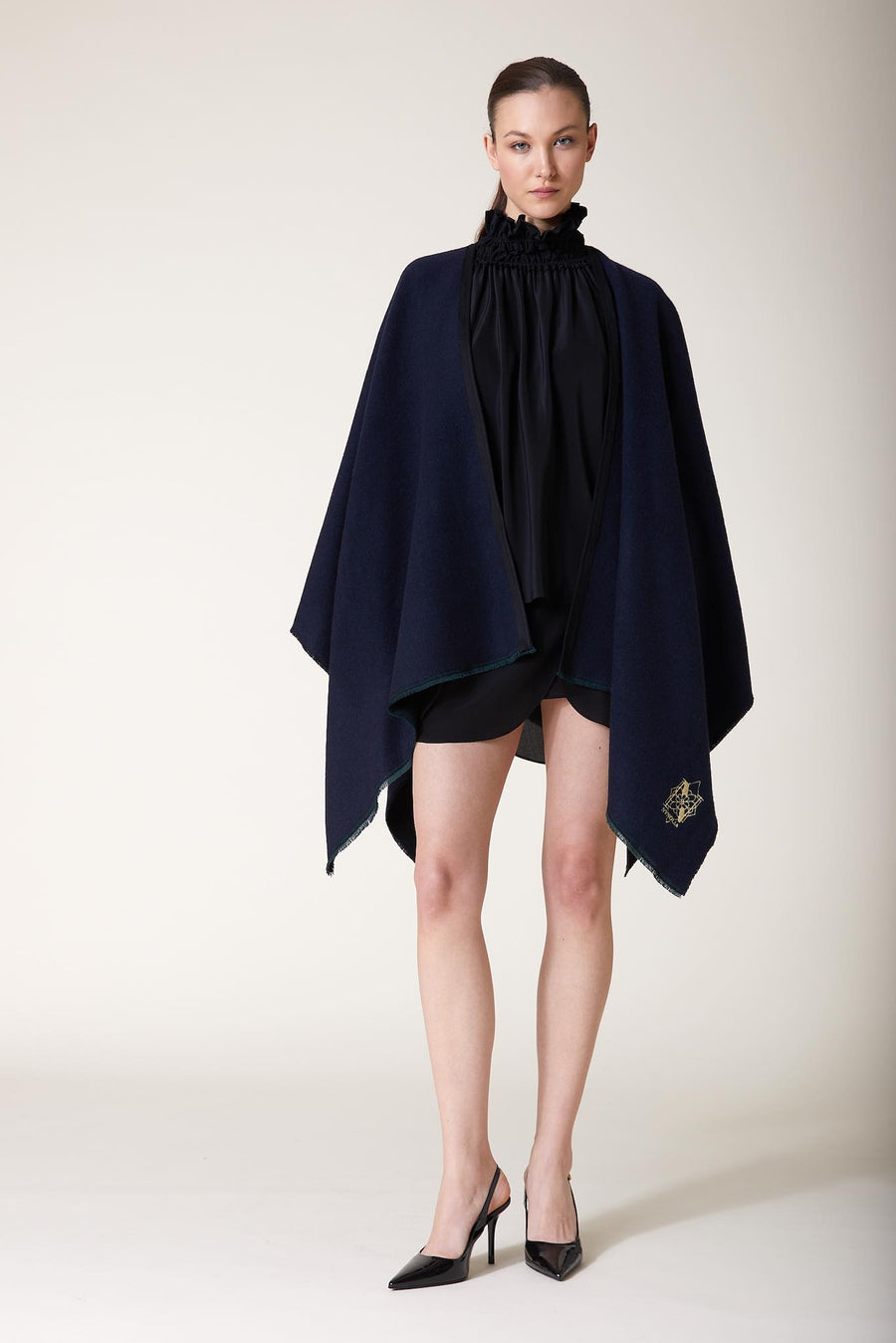 ADALIA Cape — Blue – Black