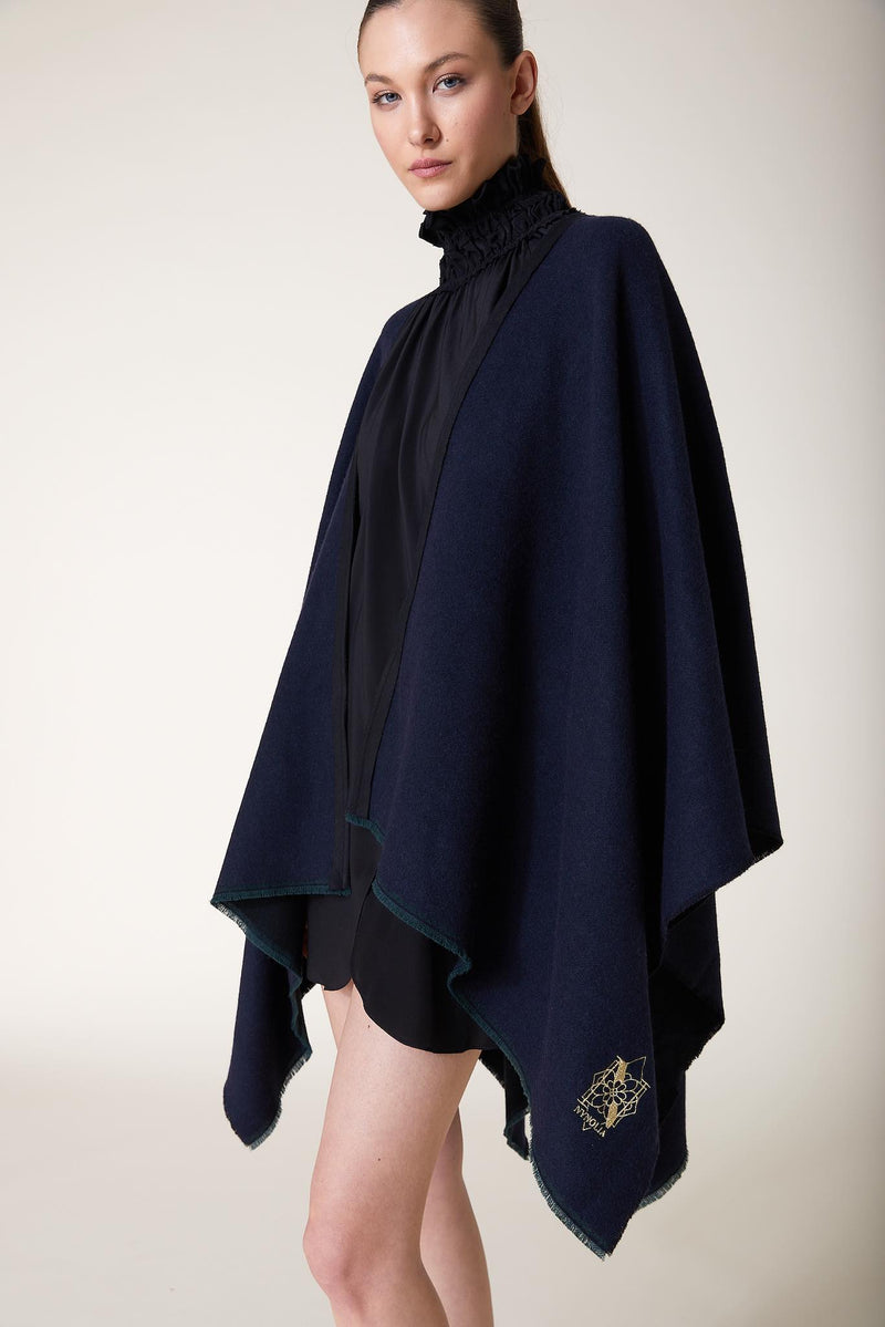 ADALIA Cape — Blue – Black
