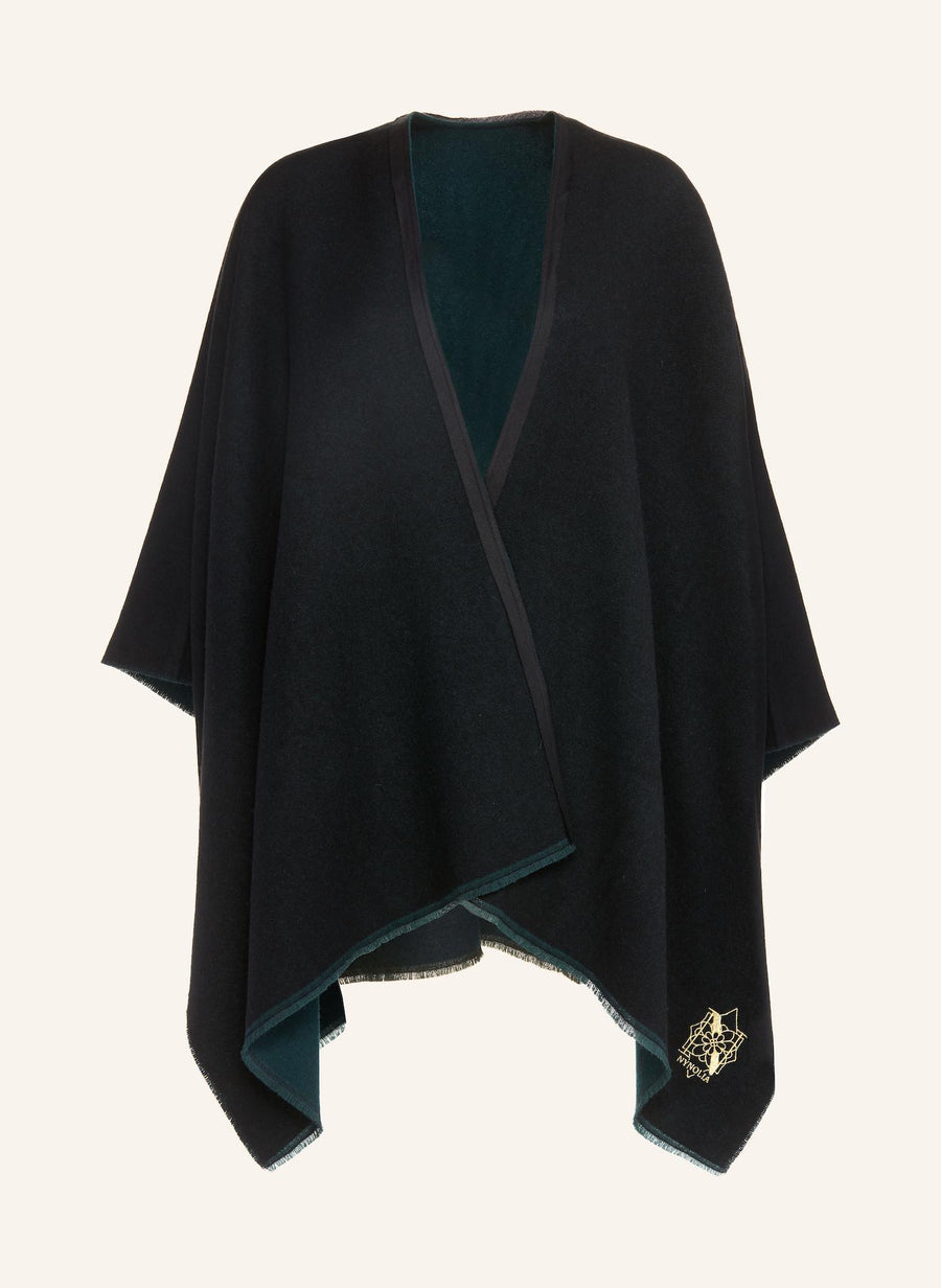ADALIA Cape — Black – Forest Green