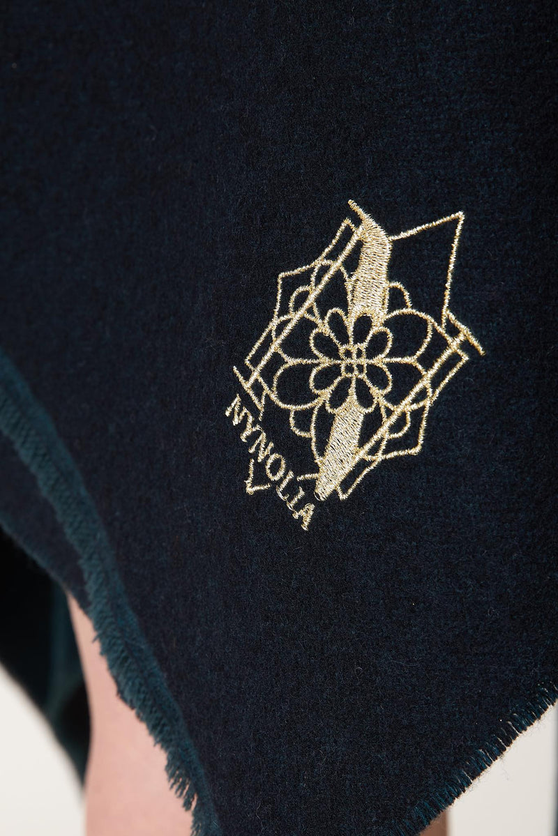 ADALIA Cape — Black – Forest Green