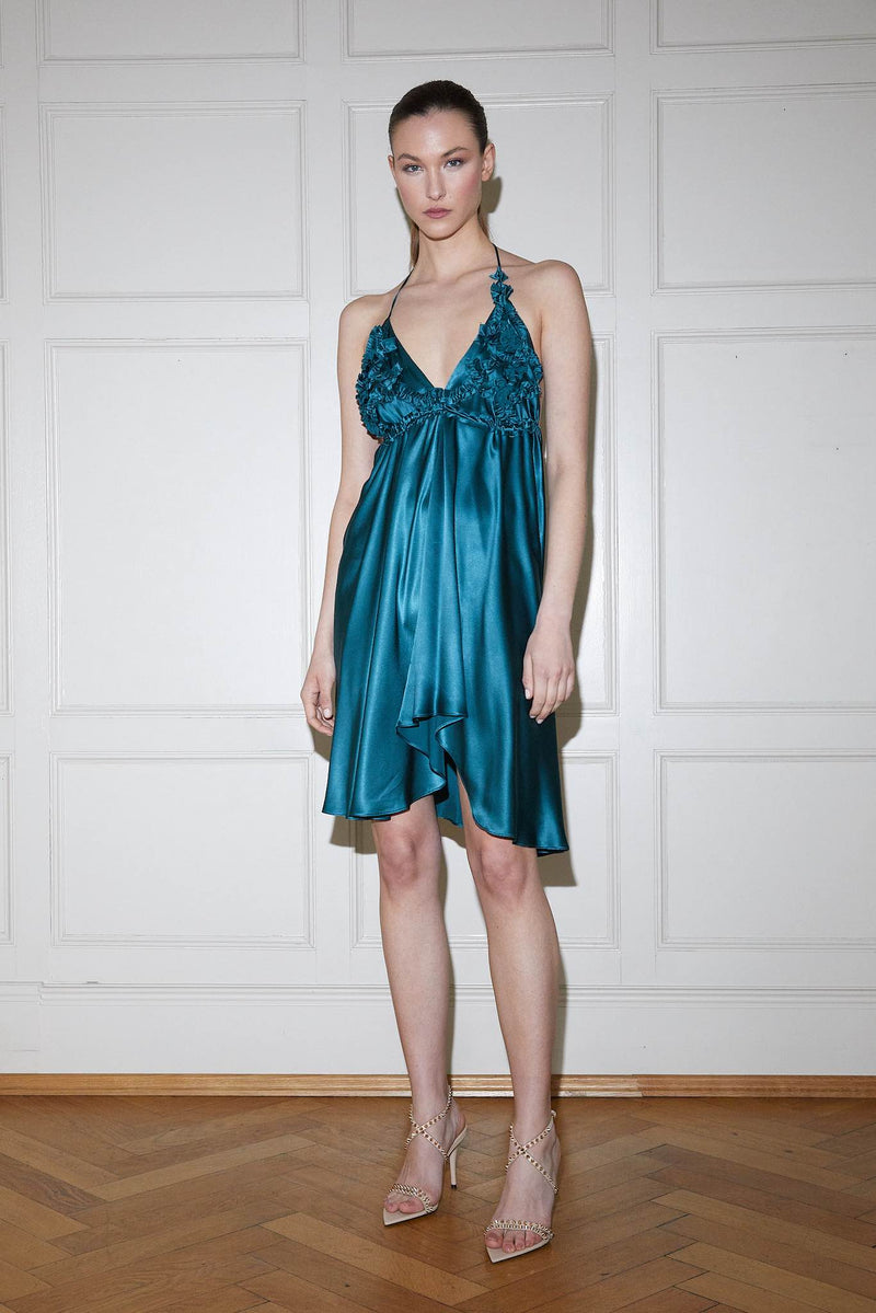 KATE — Petrol Satin