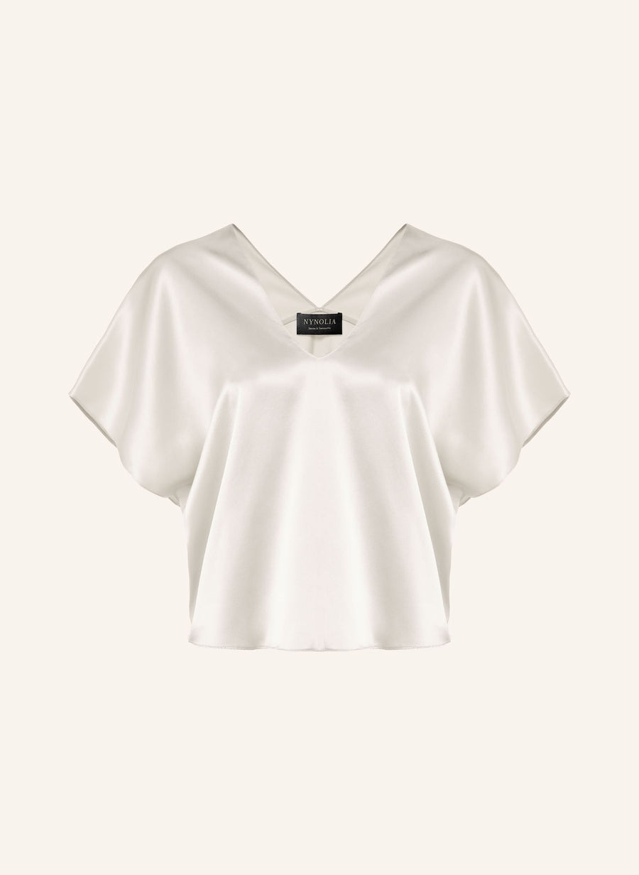 PIERIS Blouse — Silver Satin