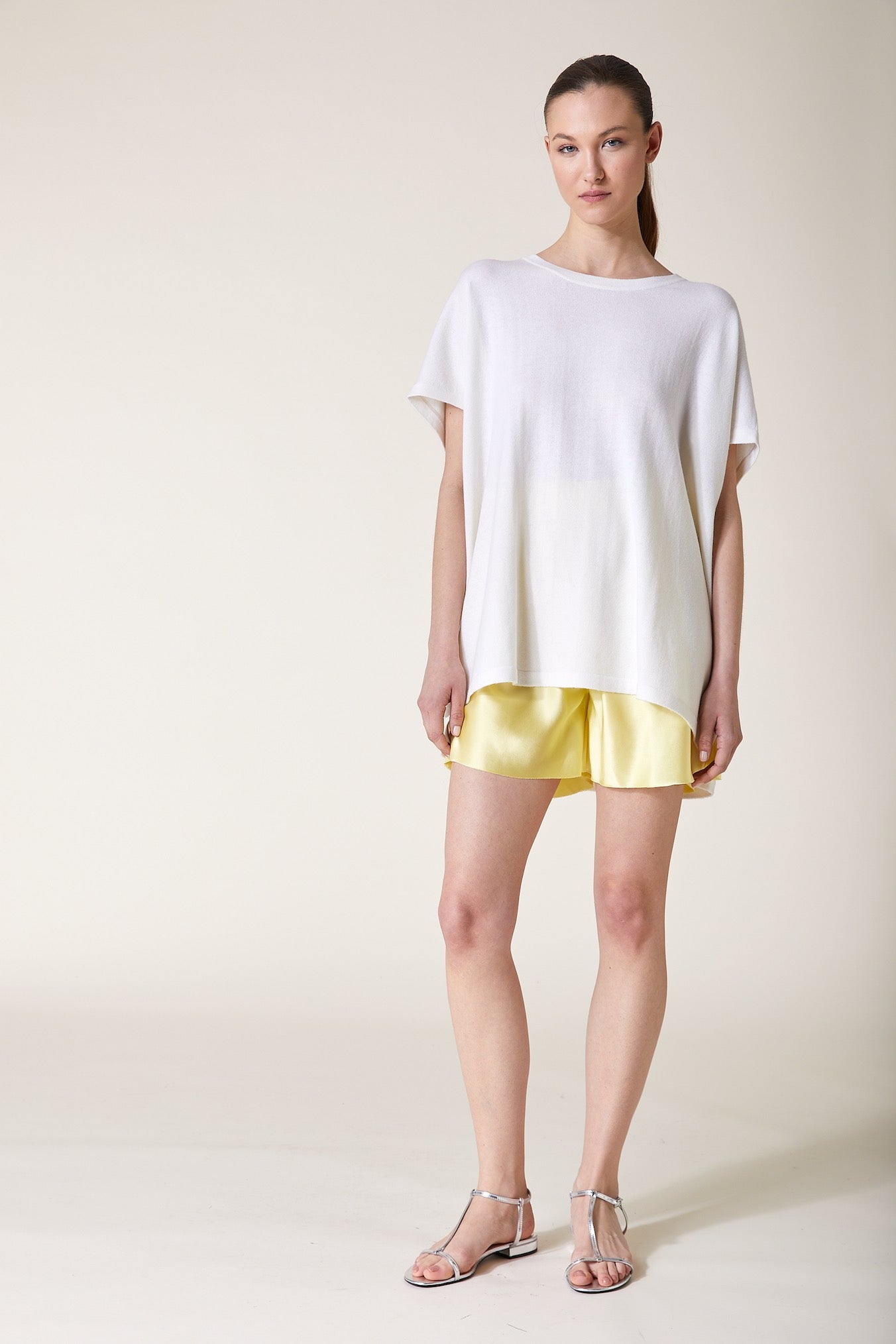 VICTORY – Cashmere Knit Shirt White