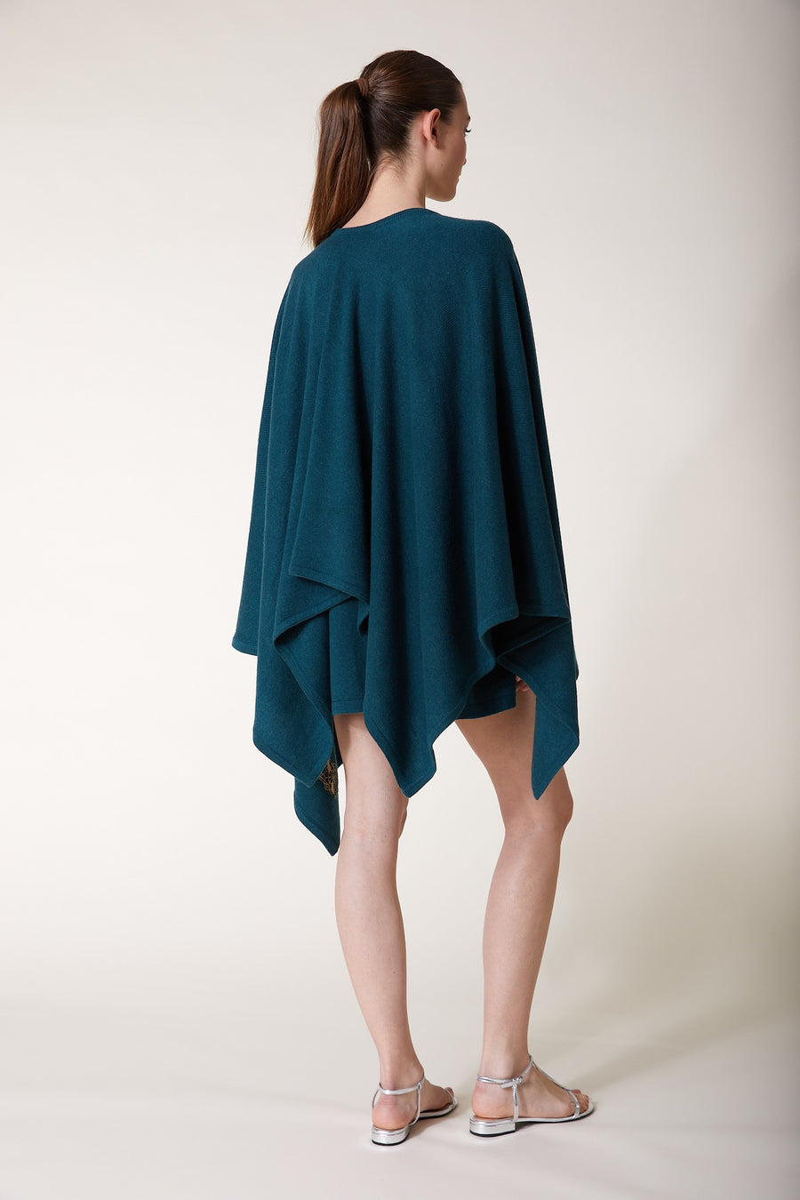 ADALIA KNIT – Cashmere Knit Cape Green