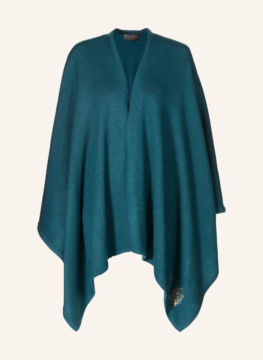 ADALIA KNIT – Cashmere Knit Cape Green