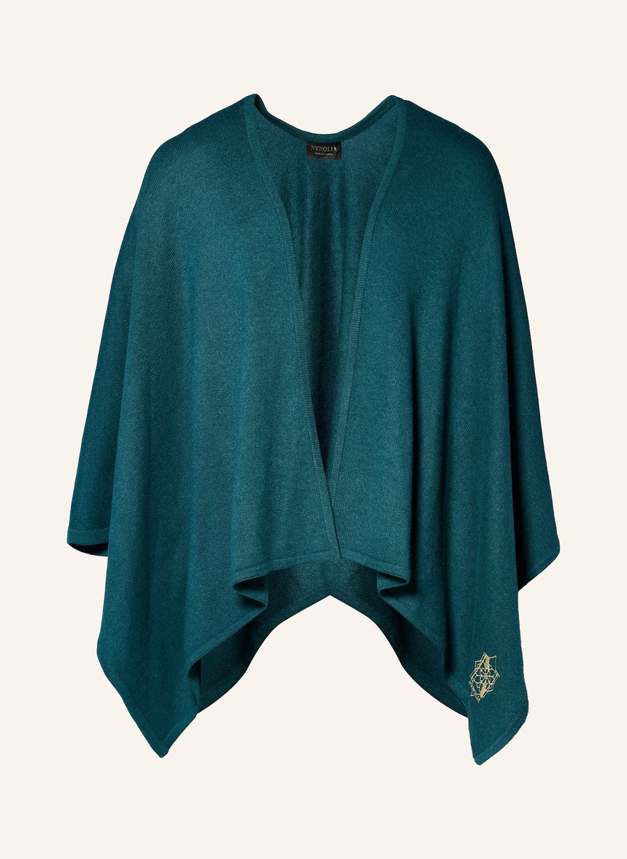 ADALIA KNIT – Cashmere Knit Cape Green